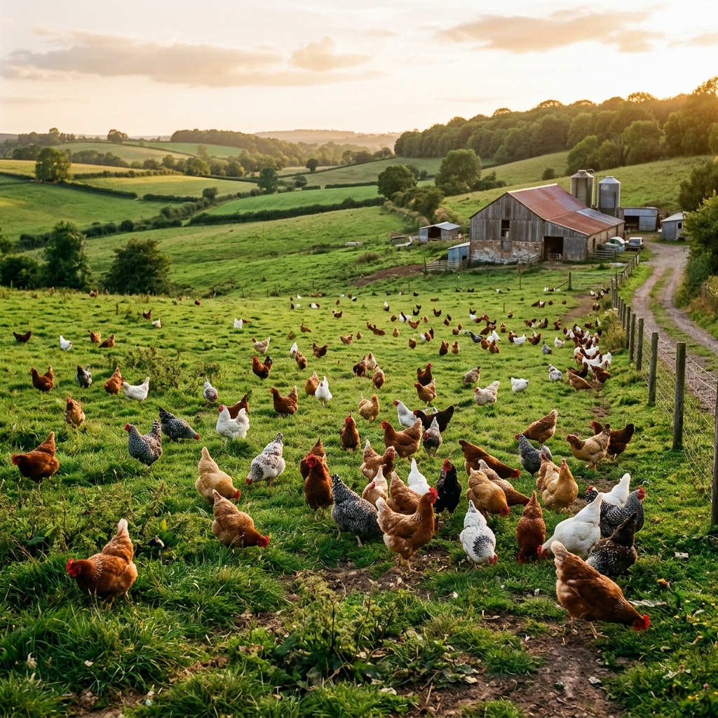 Large acreage free range flock