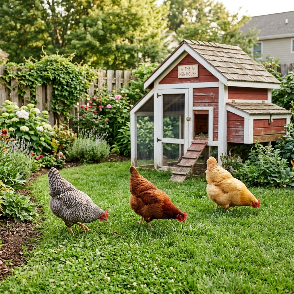 Small backyard suburban flock