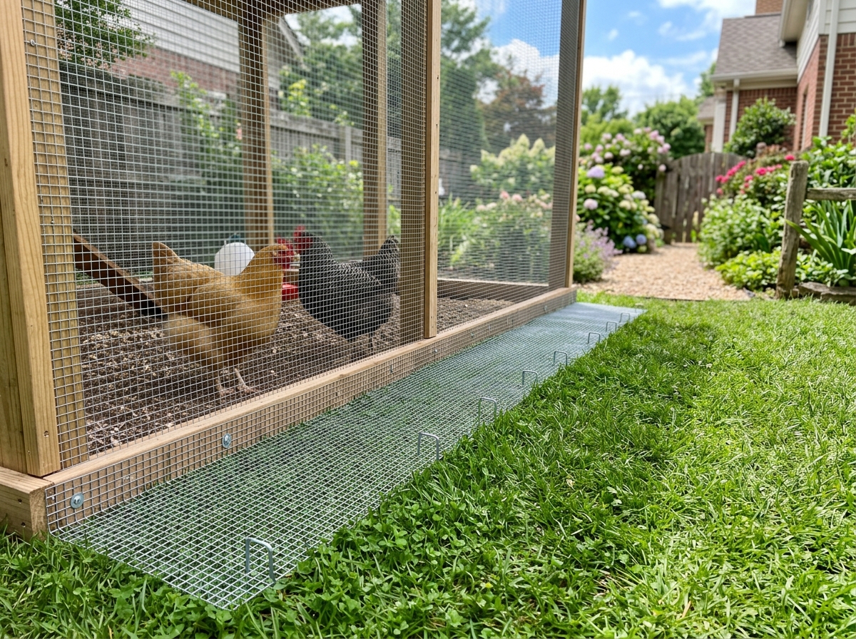 Chicken Coop Dig Apron: Width, Depth, and Installation Guide