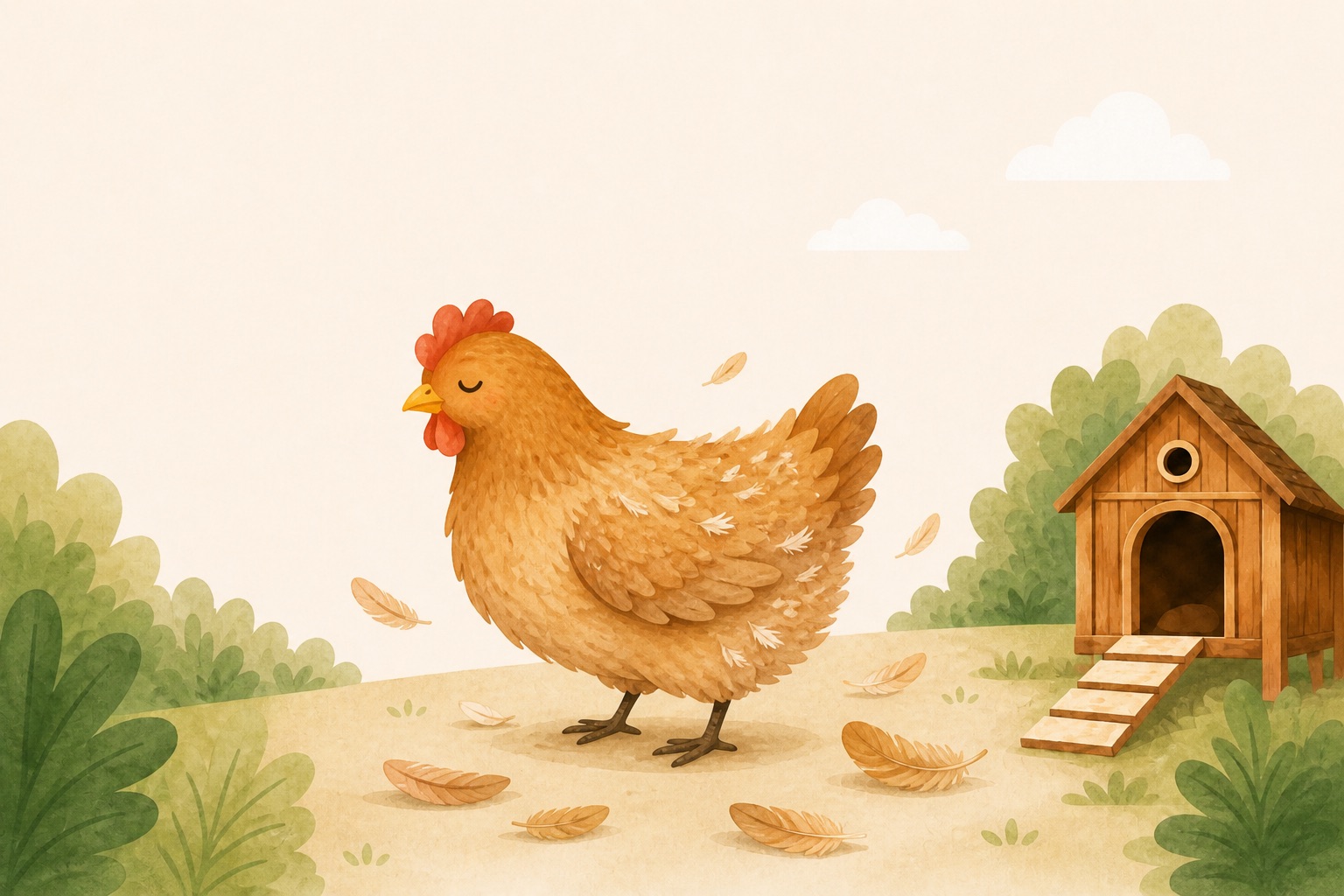 Inspection of chicken comb and feathers for parasites