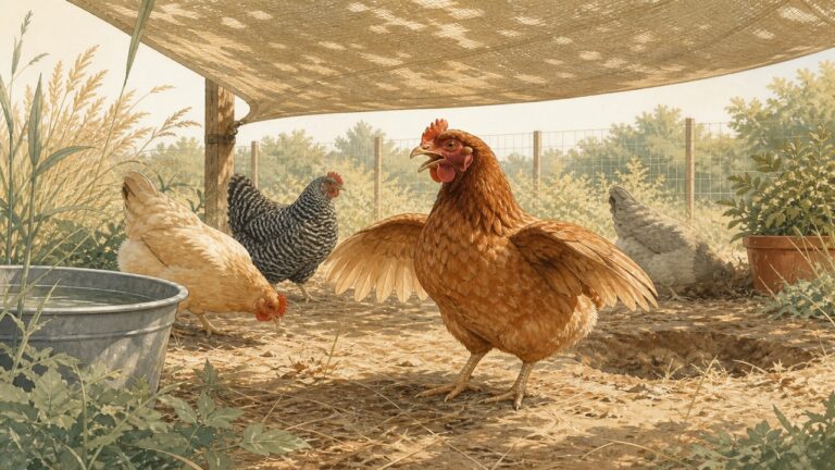 Chicken Heat Stress: Symptoms, Cooling Steps & Electrolyte Care
