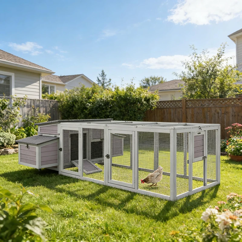 Aivituvin Large Wooden Backyard Chicken Coop