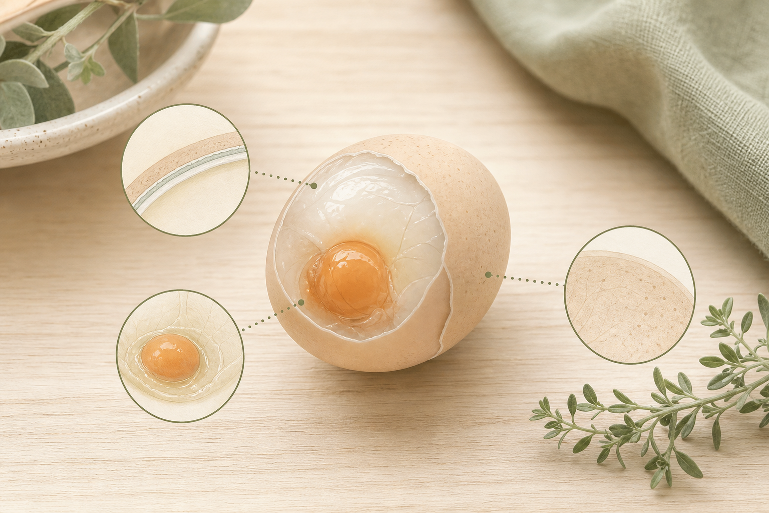 Illustration of soft-shell egg triage context for backyard chickens